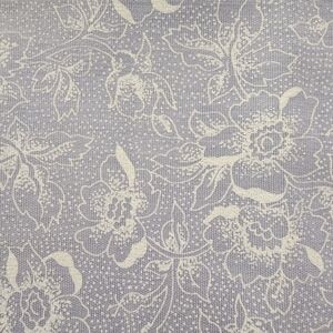 Light Purple with White Flowers Cotton Fabric 1/2 yard Fabric